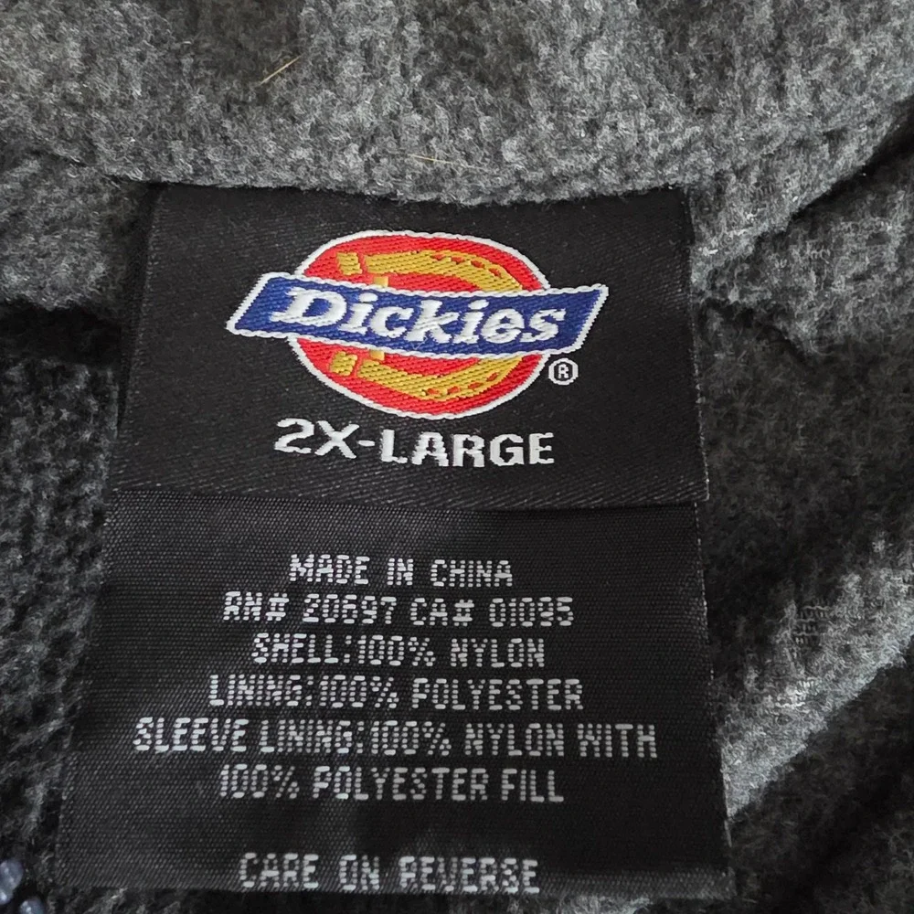 Dickies Budweiser Jacket Mens 2XL Navy Fleece Lined Hooded Beer Workwear NWT